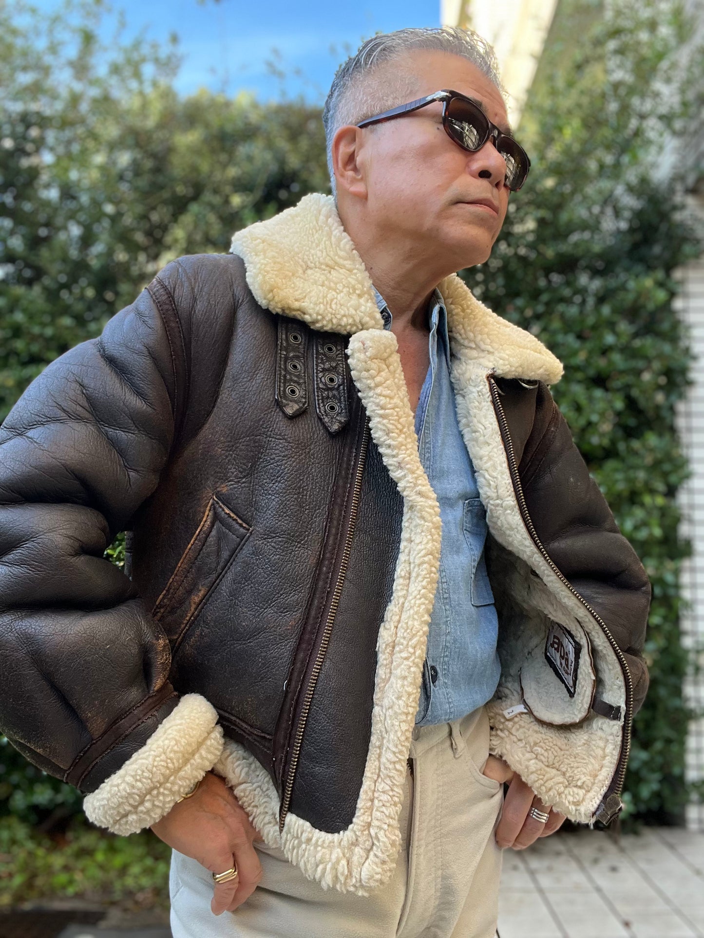 ジジイのVintage Mouton Bomber Jacket