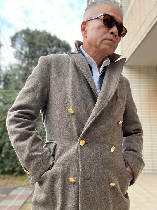 ジジイのTweed Polo Coat by Eral55