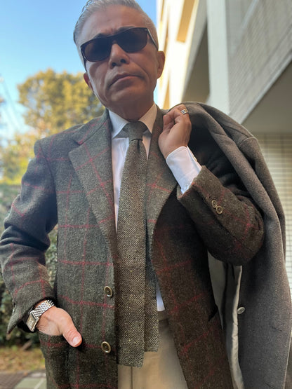 ジジイのFirenze Style Jacket made from Harris Tweed