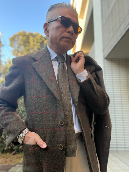 ジジイのFirenze Style Jacket made from Harris Tweed