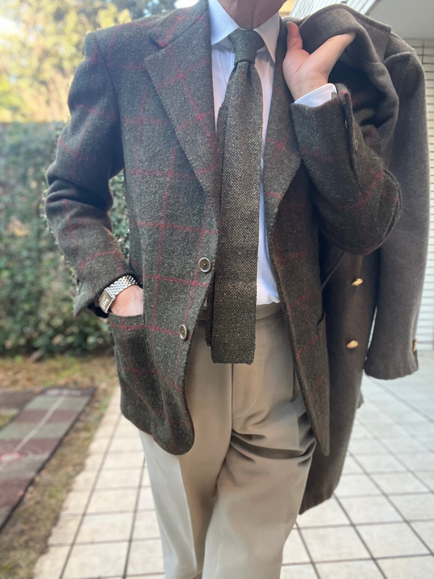 ジジイのFirenze Style Jacket made from Harris Tweed