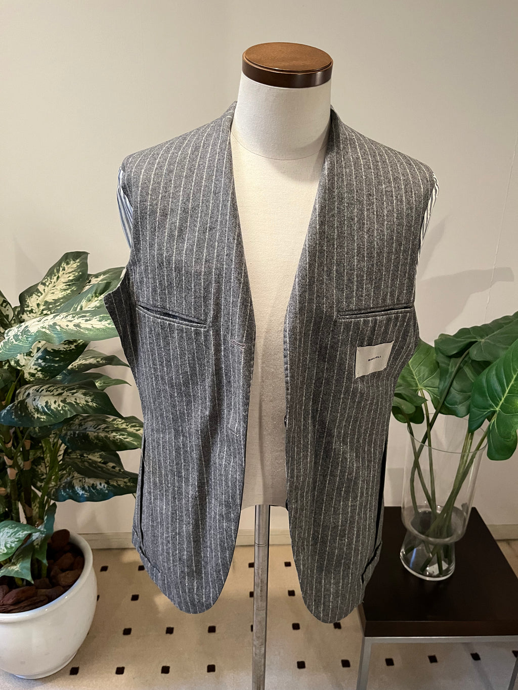 ジジイのLight Grey Flannel Pinstripe Suit